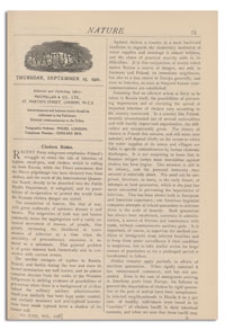 Nature : a Weekly Illustrated Journal of Science. Volume 108, 1921 September 15, [No. 2707]
