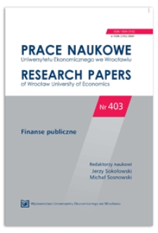 Selected problems of finances of municipalities in the 25th year of self-government in Poland. Prace Naukowe Uniwersytetu Ekonomicznego we Wrocławiu = Research Papers of Wrocław University of Economics, 2015, Nr 403, s. 275-288