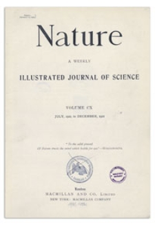 Nature : a Weekly Illustrated Journal of Science. Volume 110, 1922 July 1, [No. 2748]
