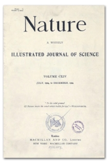 Nature : a Weekly Illustrated Journal of Science. Volume 114, 1924 September 6, [No. 2862]