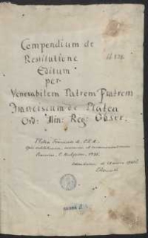 Opus restitutionum, usurarum et excommunicationum. [Var. B]