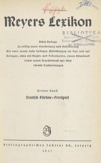 Meyers Lexikon. 3. Bd., Deutsch filehne-fernspiel