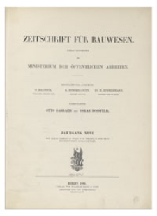Zeitschrift für Bauwesen, Jr. XLVI, 1896, H. 1-3