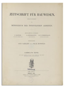 Zeitschrift für Bauwesen, Jr. XLVII, 1897, H. 1-3