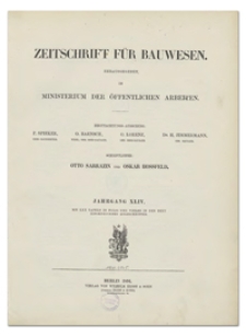 Zeitschrift für Bauwesen, Jr. XLIV, 1894, H. 1-3