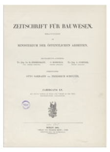 Zeitschrift für Bauwesen, Jr. LV, 1905, H. 1-3