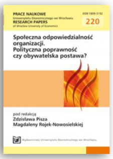 Rola konsumentów w rozwoju społecznej odpowiedzialności w Polsce ze szczególnym uwzględnieniem rynku tekstylno-odzieżowego