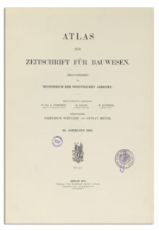 Atlas zur Zeitschrift für Bauwesen, Jr. 66