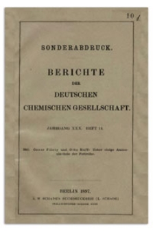 Ueber einige Amino-alkohole der Fettreihe, Berichte der Deutschen Chemischen Gesellschaft, 1897, Jahrgang XXX, Heft 14, s. 2058-2068