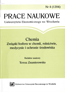 Prace Naukowe Uniwersytetu Ekonomicznego we Wrocławiu, 2008, Nr 4
