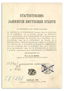 Statistisches Jahrbuch Deutscher Städte. Jg. 18