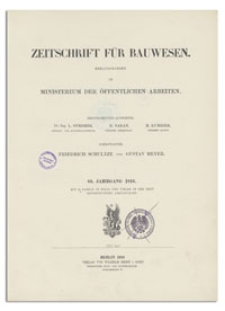 Zeitschrift für Bauwesen, Jr. 66, 1916, H. 1-3
