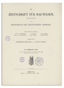 Zeitschrift für Bauwesen, Jr. 68, 1918, H. 4-6