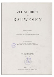 Zeitschrift für Bauwesen, Jr. 79, 1929, H. 3