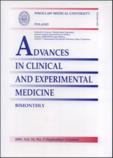 Advances in Clinical and Experimental Medicine, Vol. 18, 2009, nr 5