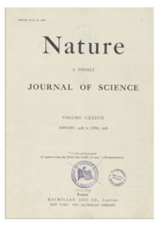 Nature : a Weekly Journal of Science. Volume 137, 1936 January 11, No. 3454
