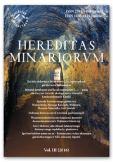 Spis treści [Hereditas Minariorum, Vol. III, 2016]