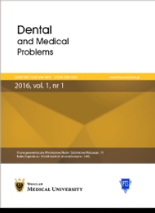 Dental and Medical Problems, 2017, Vol.54, nr 2