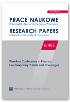 Spis treści [Prace Naukowe Uniwersytetu Ekonomicznego we Wrocławiu = Research Papers of Wrocław University of Economics; 2017; Nr 482]