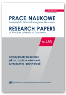 Spis treści [Prace Naukowe Uniwersytetu Ekonomicznego we Wrocławiu = Research Papers of Wrocław University of Economics; 2017; Nr 483]