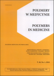 Polimery w Medycynie = Polymers in Medicine, 2010, T. 40, nr 1