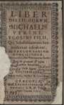 Liber Distichorum Michaelis Verini […] Editio nova, Auctior & Correctior