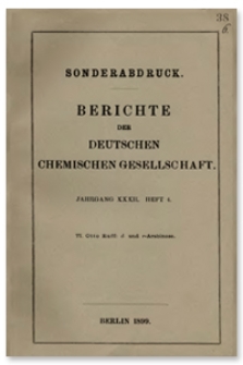 d- und r-Arabinose, Berichte der Deutschen Chemischen Gesellschaft, 1899, Jahrgang XXXII, Heft 4, s. 550-560
