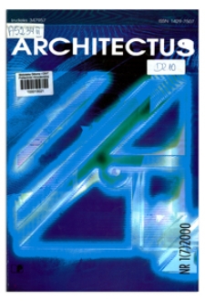 Spis treści [Architectus : Pismo Wydziału Architektury Politechniki Wrocławskiej, 2000, nr 1 (7)]