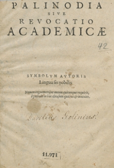 Palinodia Sive Revocatio Academicae