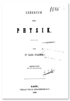 Lehrbuch der Physik. Band 1