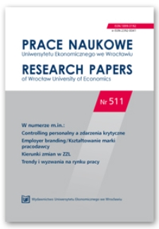 Spis treści [Prace Naukowe Uniwersytetu Ekonomicznego we Wrocławiu = Research Papers of Wrocław University of Economics; 2018; Nr 511]