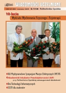 Wiadomości Uczelniane : pismo informacyjne Politechniki Opolskiej, nr 11 (136), czerwiec 2005