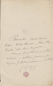 [Zbiór autografów, listów i dokumentów wybitnych postaci z lat 1568-1861]