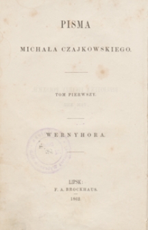 Wernyhora, wieszcz ukraiński : powieść historyczna z roku 1768. - Wyd. 3, przejrz. i popr.