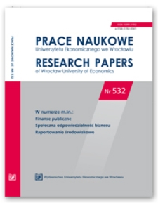 Spis treści [Prace Naukowe Uniwersytetu Ekonomicznego we Wrocławiu = Research Papers of Wrocław University of Economics; 2018; Nr 532]