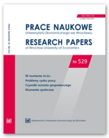 Spis treści [Prace Naukowe Uniwersytetu Ekonomicznego we Wrocławiu = Research Papers of Wrocław University of Economics; 2018; Nr 529]