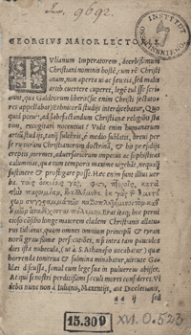 Sententiae veterum poetarum per locos communes digestae. Collectore Georgio Maiore
