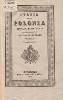 Storia della Polonia fino agli ultimi tempi. Volume II