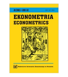 Contents [Ekonometria = Econometrics, 2012, Nr 2 (36)]