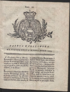 Gazeta Warszawska. R.1774 Nr 20