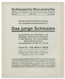 Schlesische Monatshefte : Blätter für Kultur und Schrifttum der Heimat. Jahrgang VI, März 1929, Nummer 3