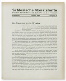 Schlesische Monatshefte : Blätter für Kultur und Schrifttum der Heimat. Jahrgang VI, Oktober 1929, Nummer 10