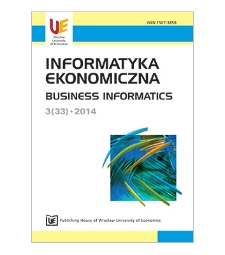 Contents [Informatyka Ekonomiczna = Business Informatics, 2014, Nr 3 (33)]