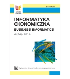 Contents [Informatyka Ekonomiczna = Business Informatics, 2014, Nr 4 (34)]