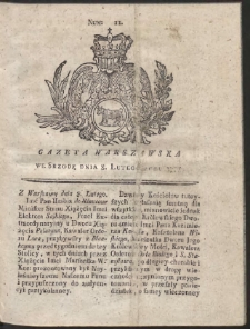 Gazeta Warszawska. R.1775 Nr 11