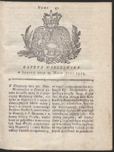 Gazeta Warszawska. R.1775 Nr 42