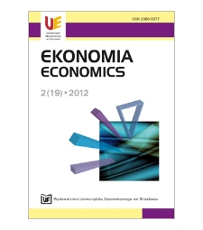 Spis treści [Ekonomia = Economics, 2012, Nr 2 (19)]
