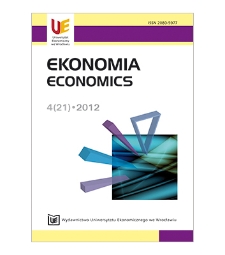 Spis treści [Ekonomia = Economics, 2012, Nr 4 (21)]