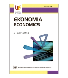 Spis treści [Ekonomia = Economics, 2013, Nr 2 (23)]