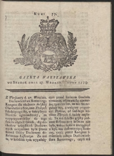 Gazeta Warszawska. R.1775 Nr 77